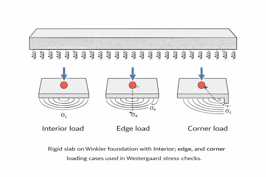 Pavement loading analysis engineering diagram