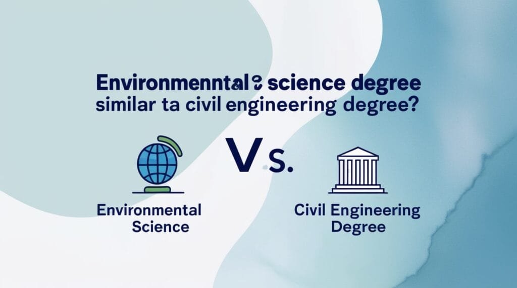 Is Environmental Science Degree Similar to a Civil Engineering Degree?