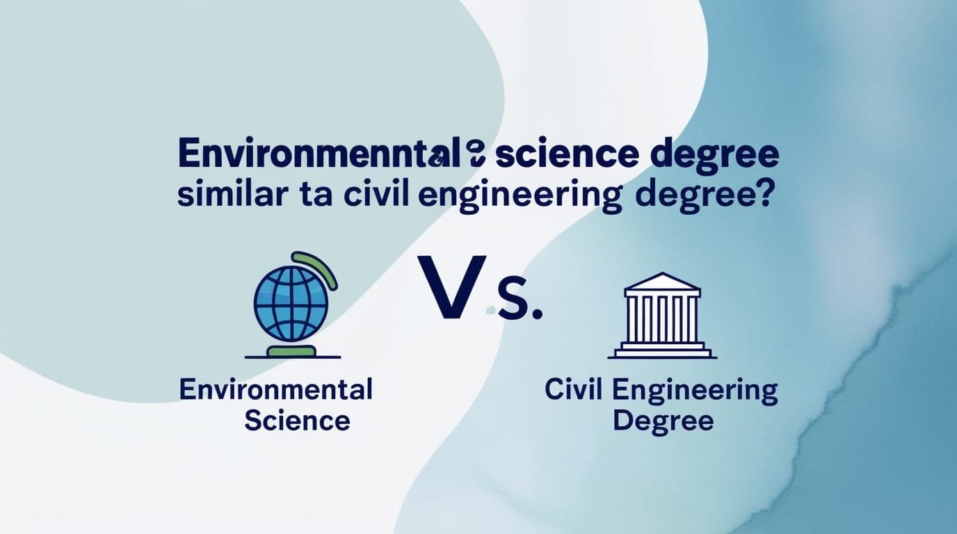 Is Environmental Science Degree Similar to a Civil Engineering Degree? 🏗️