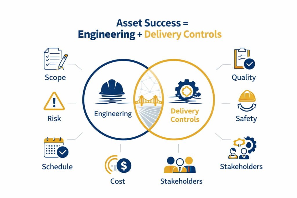 Asset success through engineering and delivery controls