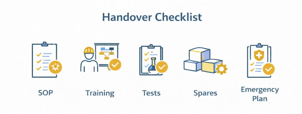 Handover checklist infographic
