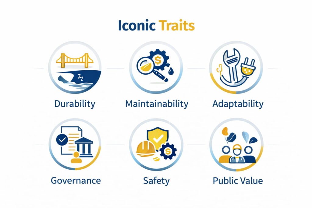 Iconic traits in civil engineering