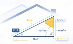 Roof Pitch/Slope Calculator (Online) – View & Print Output
